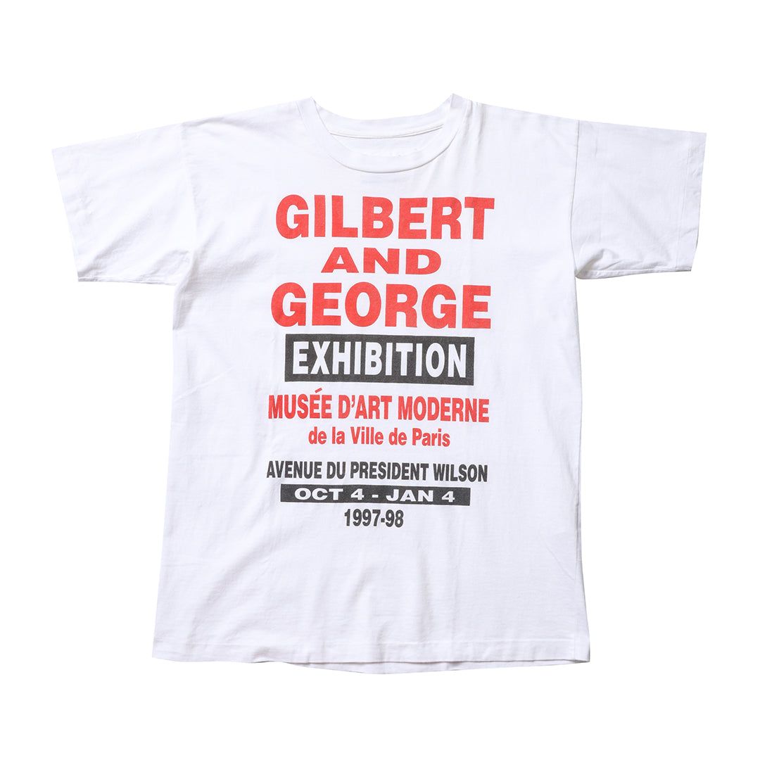 1990’s agnes b. border L/S T-shirt 90s agnes b.×Gilbert and George t shirt – weber