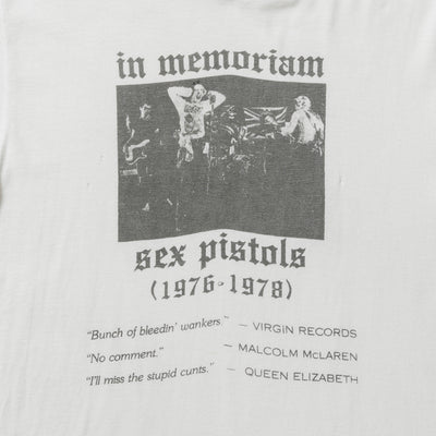 80s Sex Pistoles "memoriam" t shirt