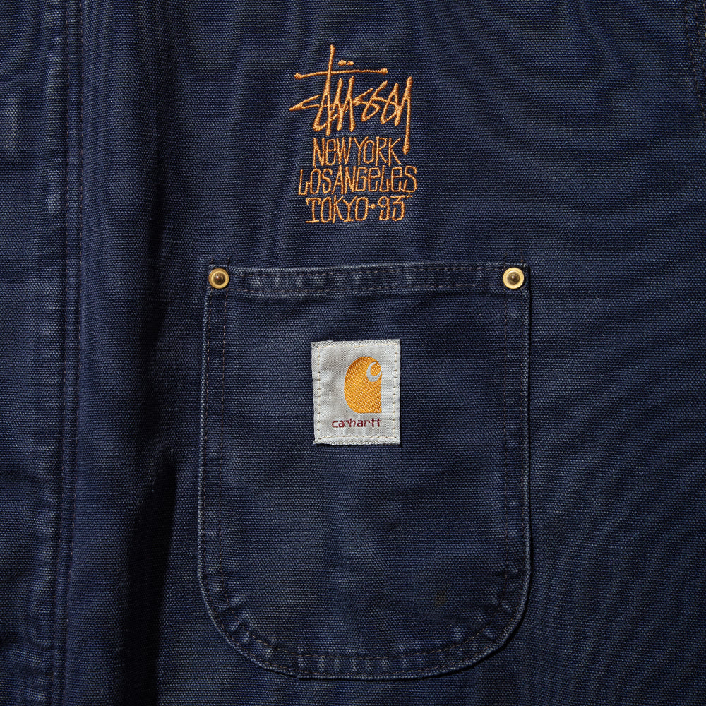 90s Stussy × Carhartt - NY, LA, TOKYO EDITION - '93 CHORE COAT – weber