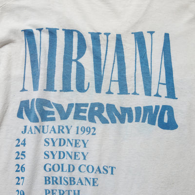 90s Nirvana "Nevermind"Australia tour t shirt