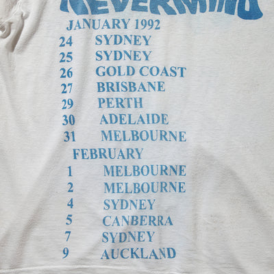 90s Nirvana "Nevermind"Australia tour t shirt