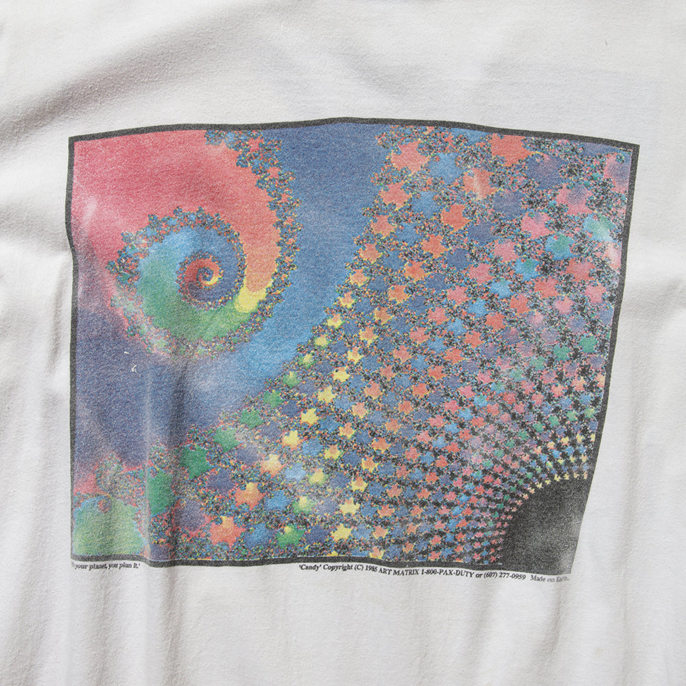 90s Fractal art t shirt