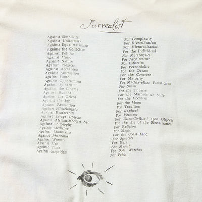 80s CLONES Hand-printed "DALI" t shirt