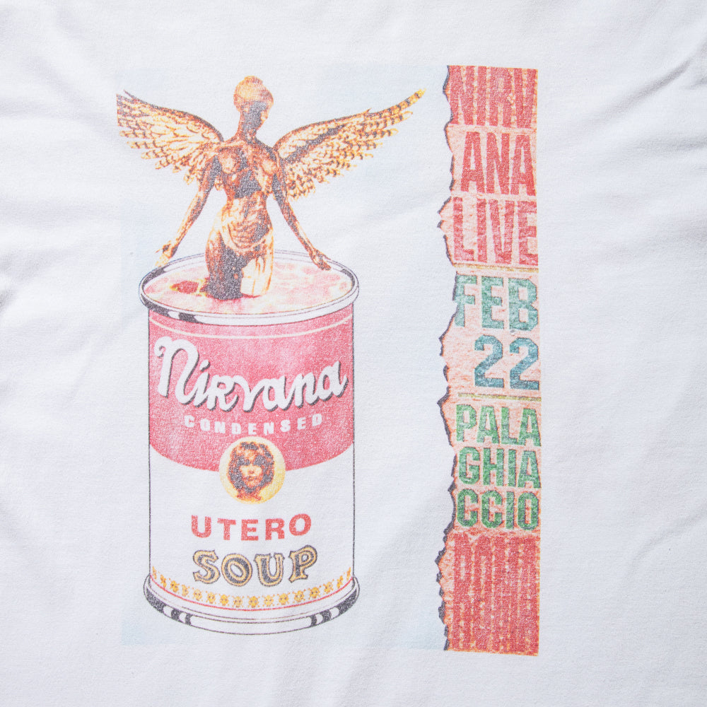 90s NIRVANA "IN UTERO in ROMA" T-shirt
