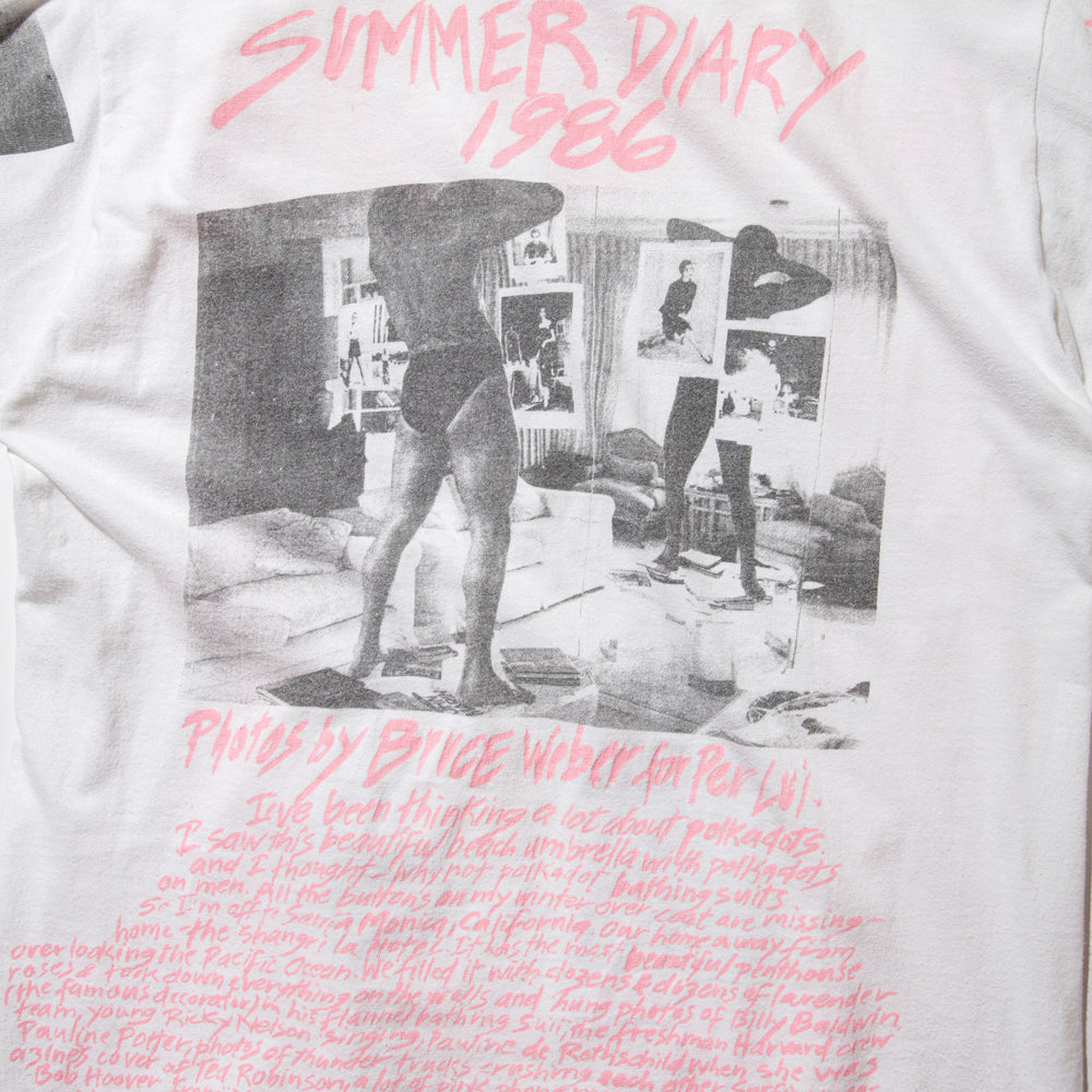 Bruce Weber SUMMER DIARY 1986 Tシャツ