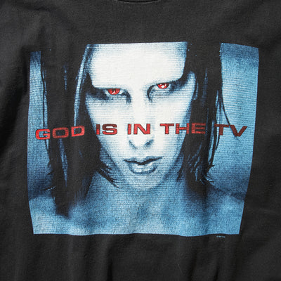 90s  Marilyn Manson "God is in the TV" t shirt