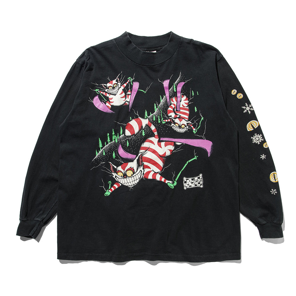 90s Alice's Adventures in Wonderland "CHESHIRE CAT" long sleeve t shirt