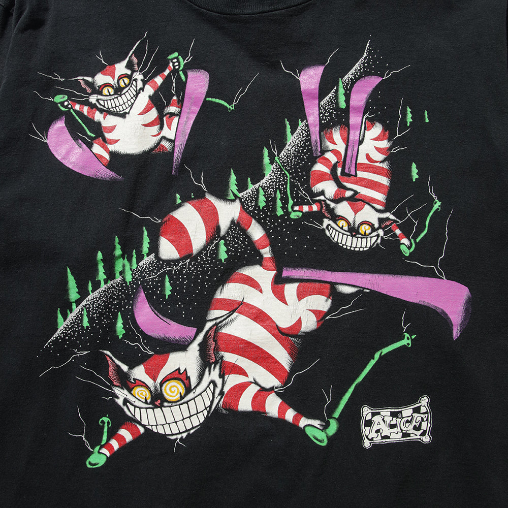 90s Alice's Adventures in Wonderland "CHESHIRE CAT" long sleeve t shirt