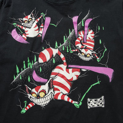 90s Alice's Adventures in Wonderland "CHESHIRE CAT" long sleeve t shirt