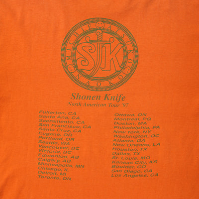 90s Shonen knife[少年ナイフ] tour t shirt