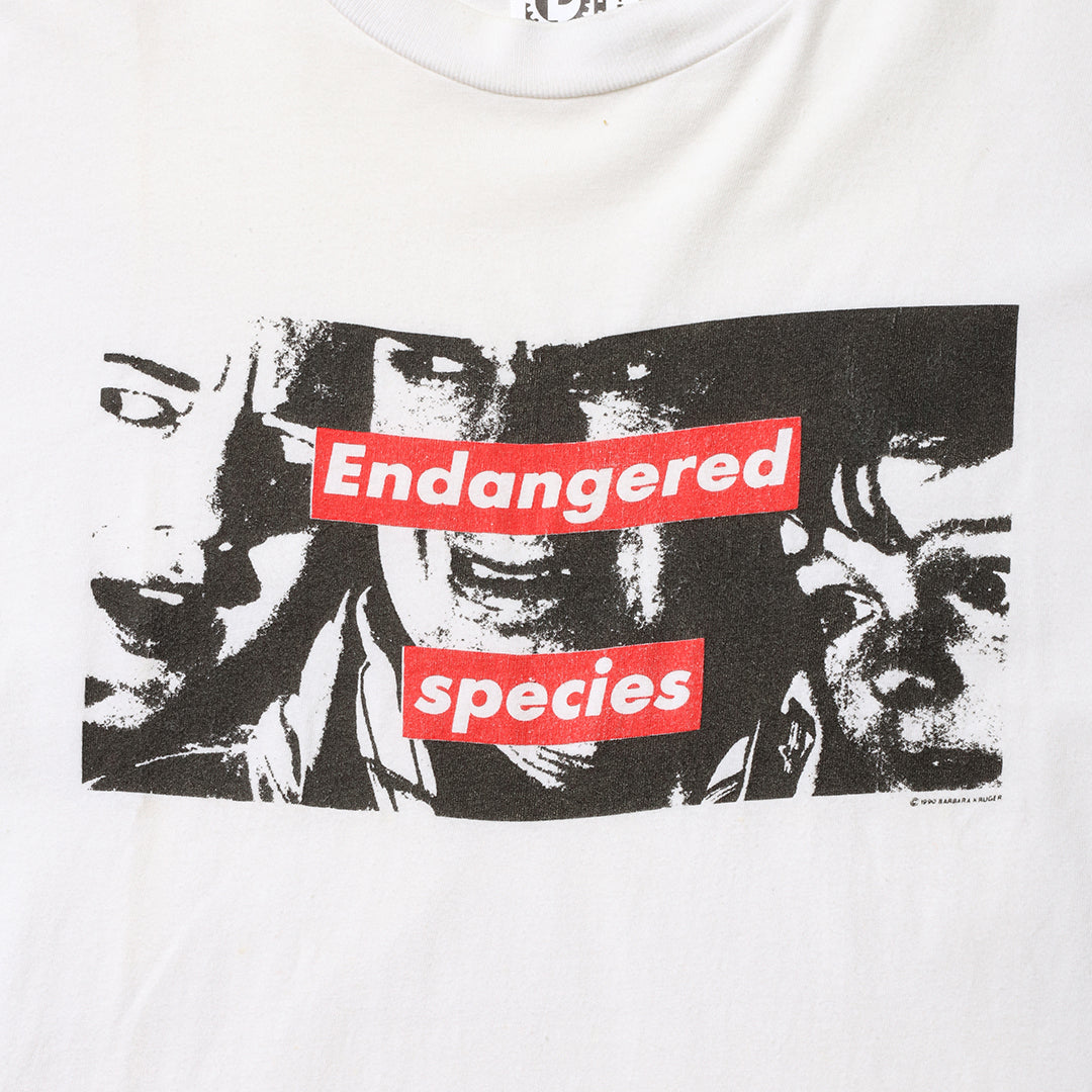 90s Barbara Kruger "Endangerd species" t shirt