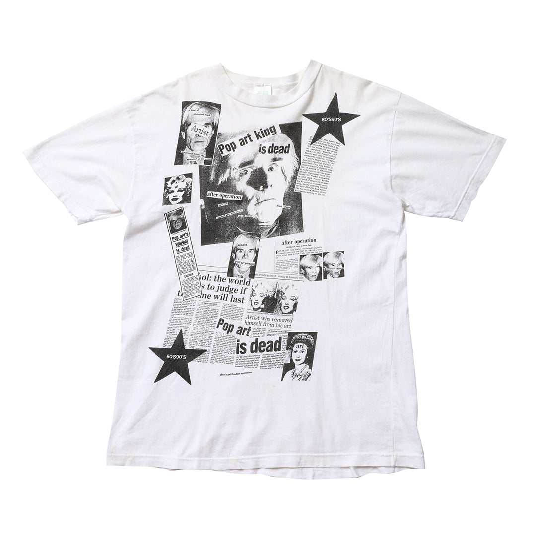 80-90s "Pop art king is dead" t shirt
