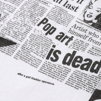 80-90s "Pop art king is dead" t shirt