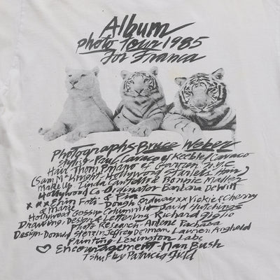 80s White tiger  Photography by Bruce Weber t shirt