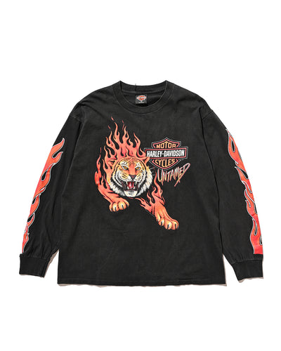 90s Harley-Davidson Long Sleeve t shirt[tiger]