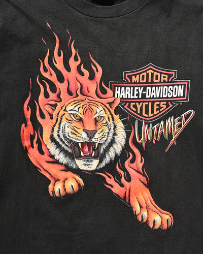 90s Harley-Davidson Long Sleeve t shirt[tiger]
