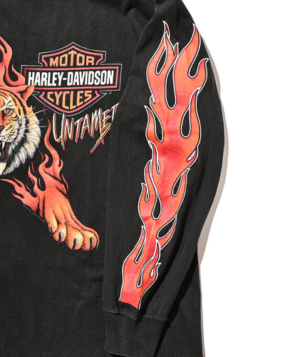 90s Harley-Davidson Long Sleeve t shirt[tiger]