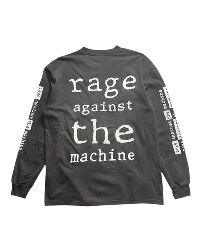 90s Rage Against the Machine "burning monk" Long Sleeve  T shirt