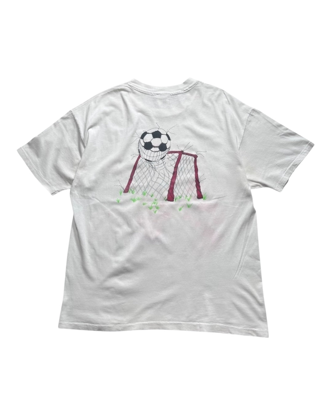 90s Alice's Adventures in Wonderland "CHESHIRE CAT soccer" Tshirt