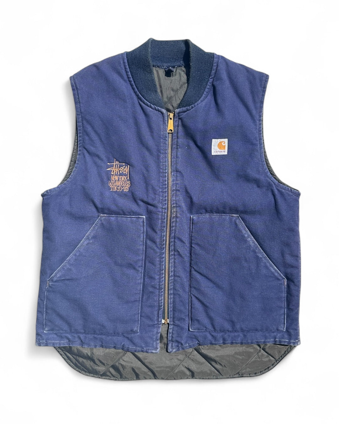 「hadel」90's Stussy × Carhartt ダックベス 90s Stussy × Carhartt - NY, LA, TOKYO EDITION - '93 VEST – weber