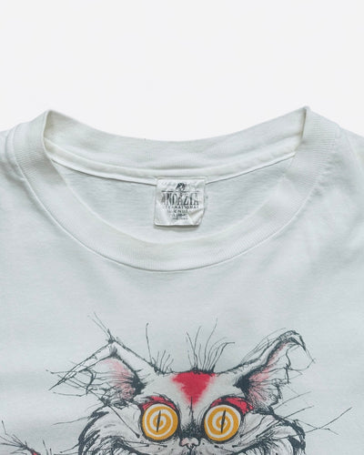 90s Alice's Adventures in Wonderland "CHESHIRE CAT soccer" Tshirt