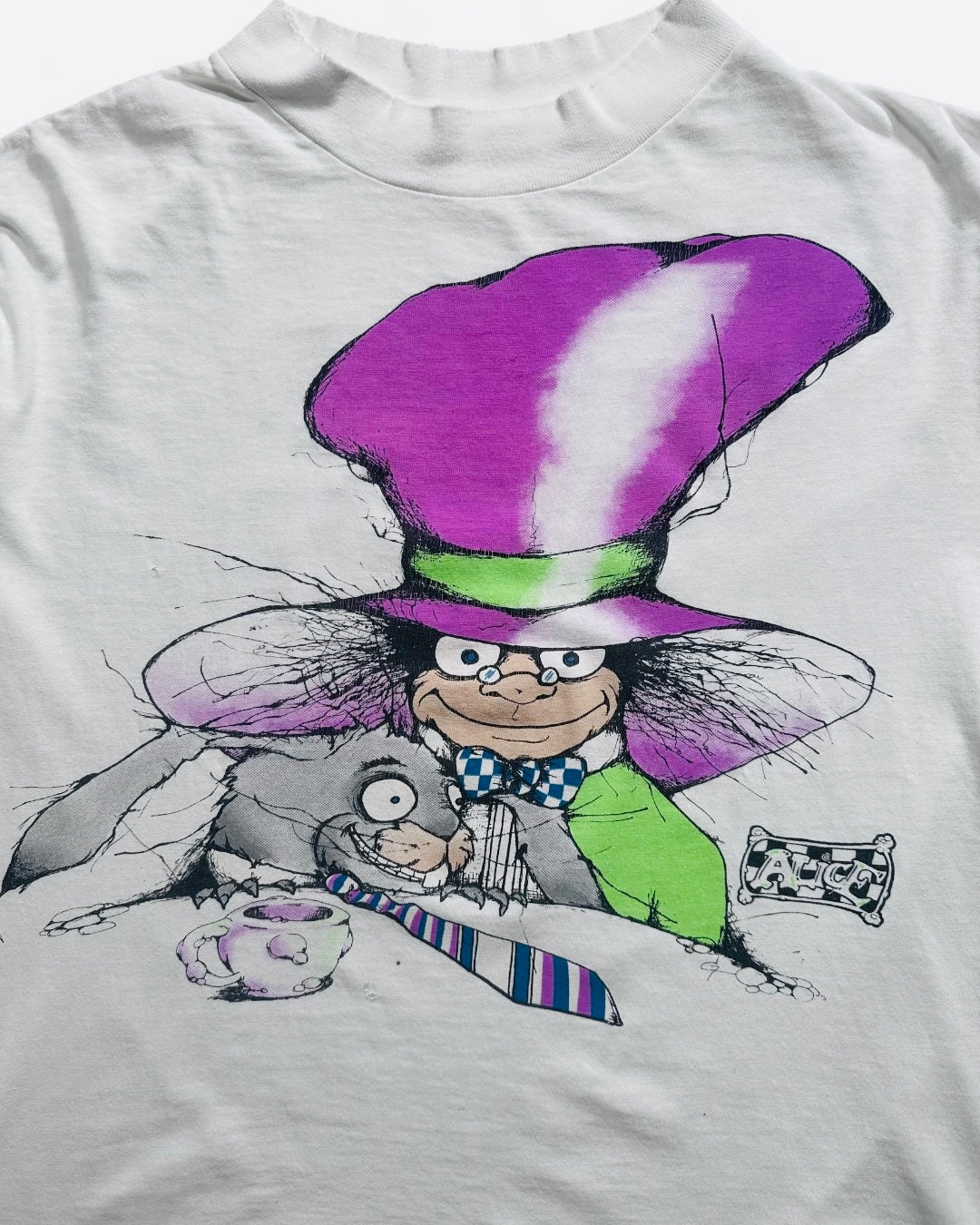 90s Alice's Adventures in Wonderland "Mad Hatter" Long Sleeve Tshirt