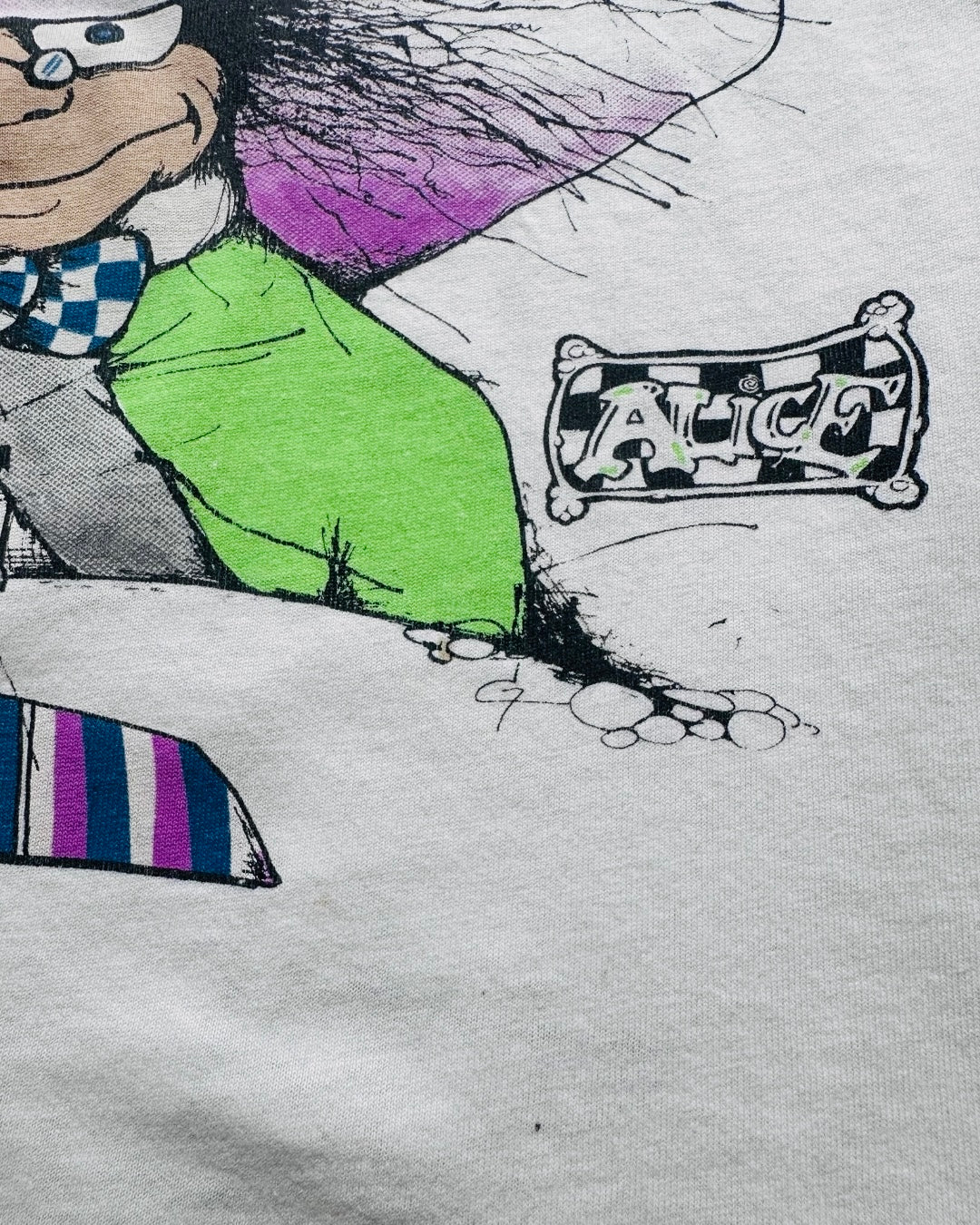 90s Alice's Adventures in Wonderland "Mad Hatter" Long Sleeve Tshirt