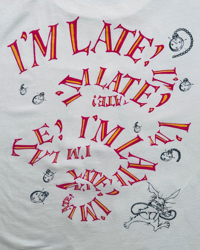90s Alice's Adventures in Wonderland "White Rabbit" Tshirt
