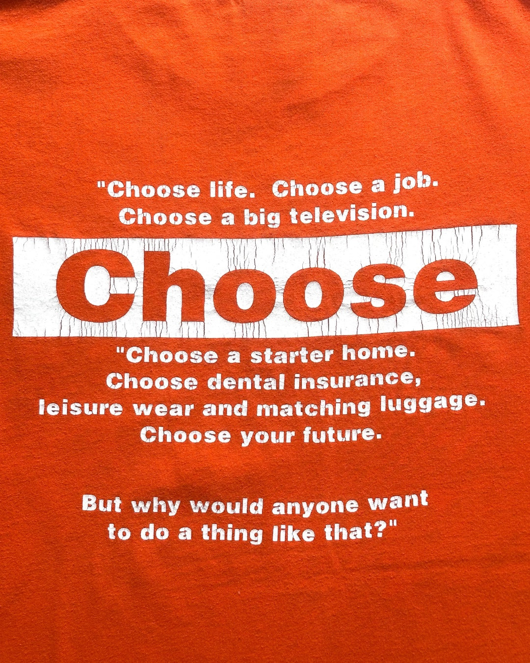 90s Trainspotting t-shirt