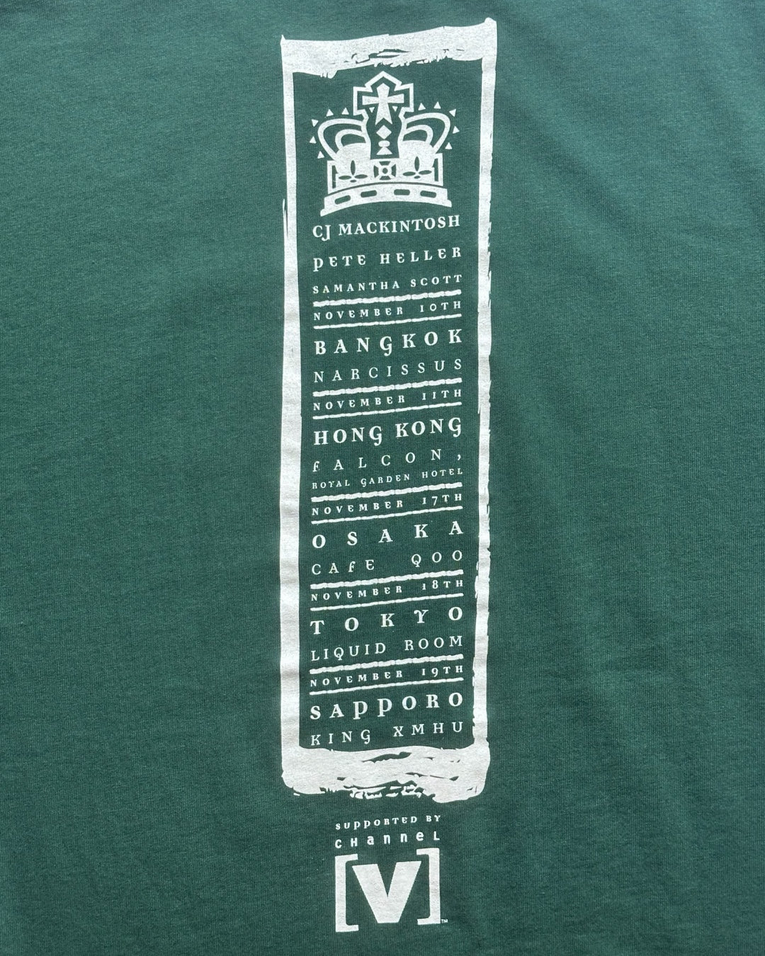 90s Ministry of Sound "TOUR of ASIA 95" T shirt