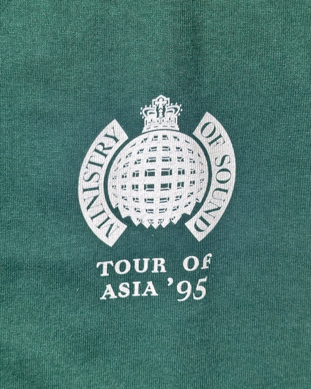 90s Ministry of Sound "TOUR of ASIA 95" T shirt