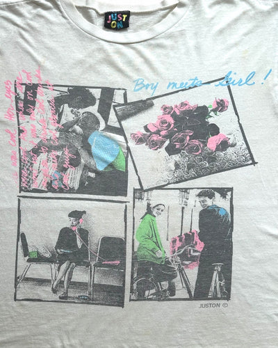 80s JUST ON "Boy Meets Girl" T shirt
