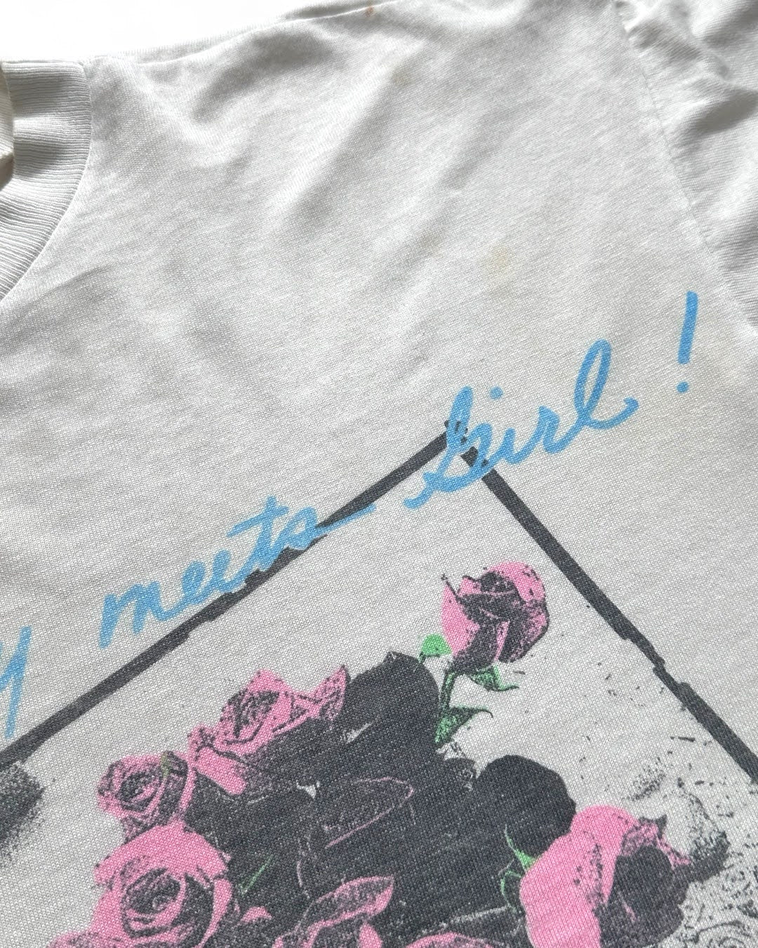 80s JUST ON "Boy Meets Girl" T shirt