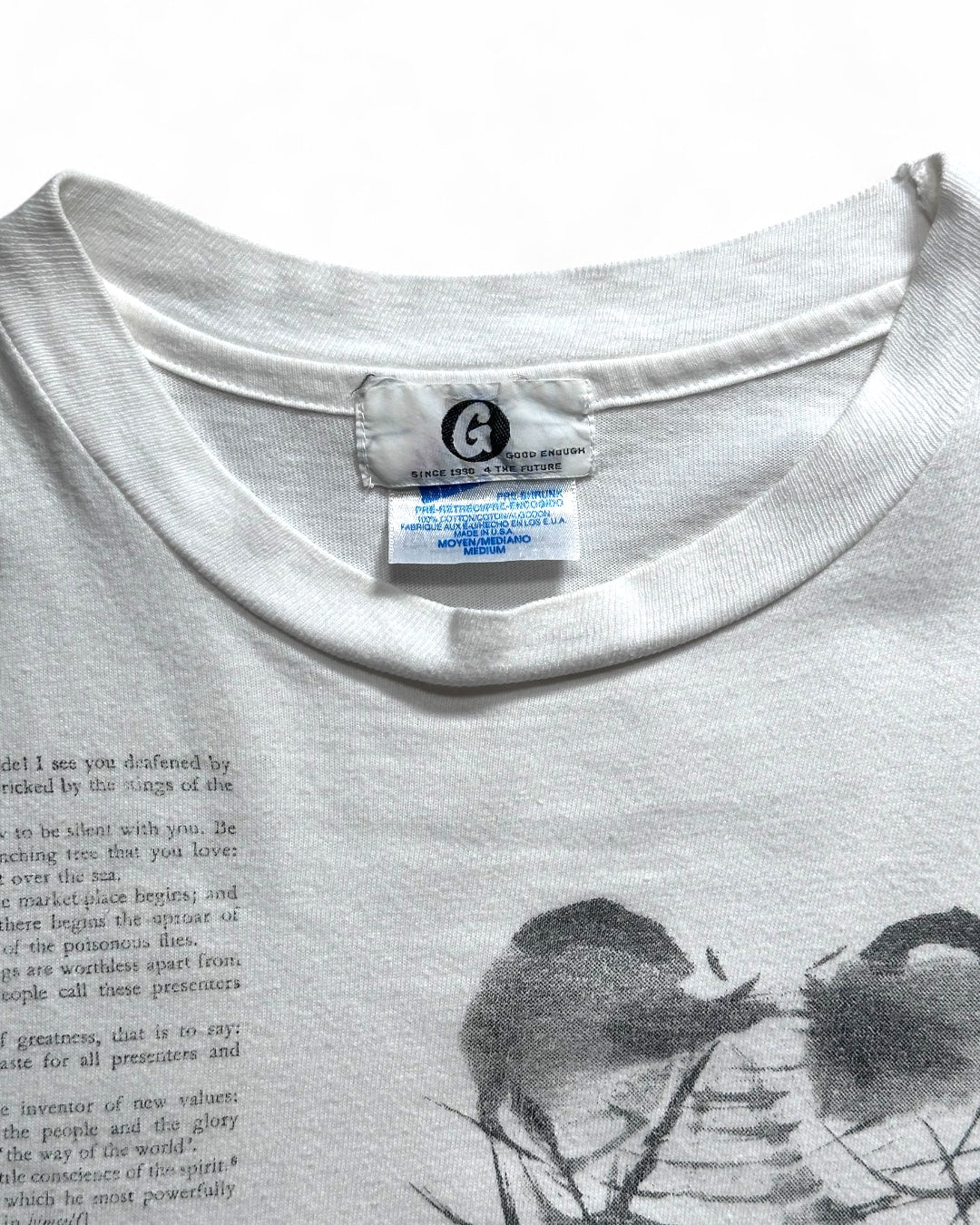 90s GOODENOUGH "蝉" T shirt