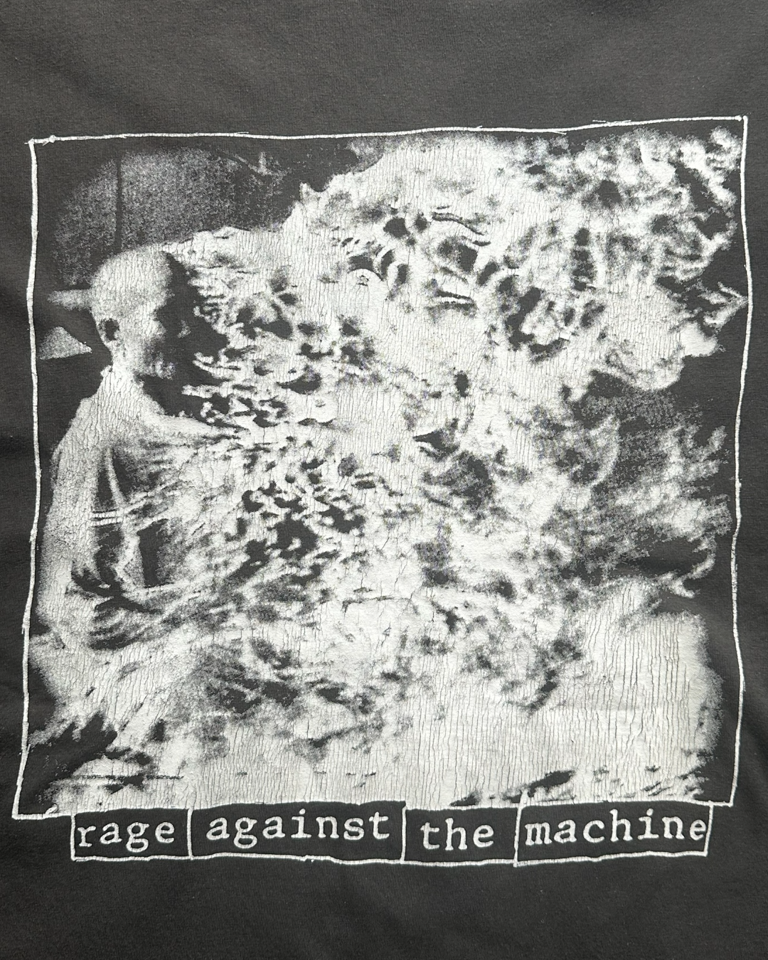 90s Rage Against the Machine "burning monk" Long Sleeve  T shirt