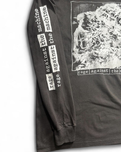 90s Rage Against the Machine "burning monk" Long Sleeve  T shirt