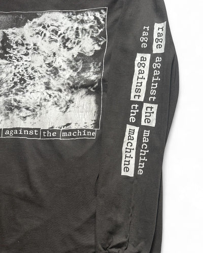 90s Rage Against the Machine "burning monk" Long Sleeve  T shirt