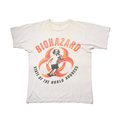 90s BIOHAZARD "State of the World Address"  t shirt