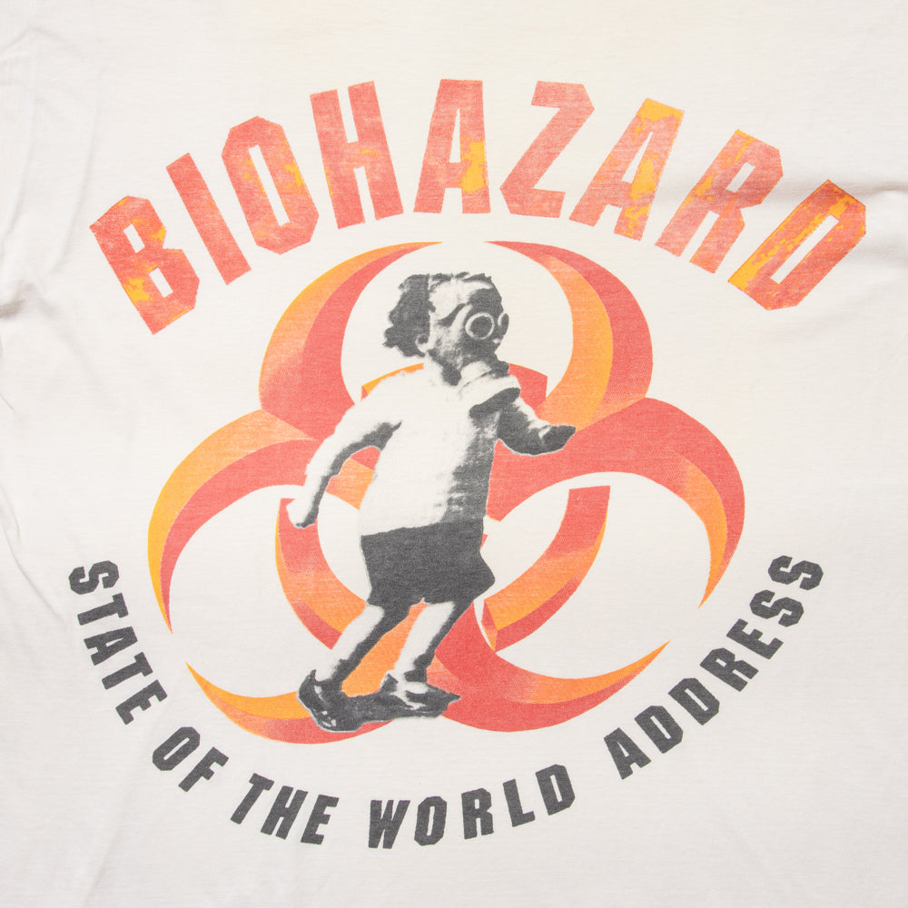 90s BIOHAZARD "State of the World Address"  t shirt