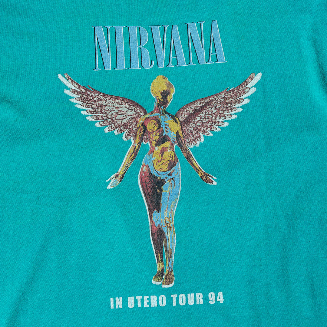 90s Nirvana IN UTERO European tour t shirt