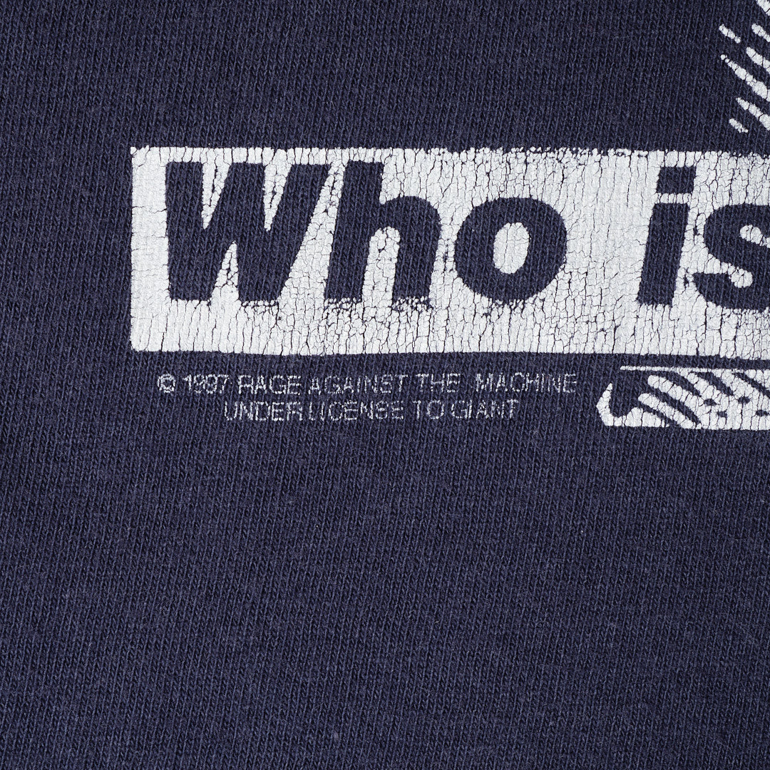 90s Rage Against the Machine art work by Barbara Kruger t--shirt