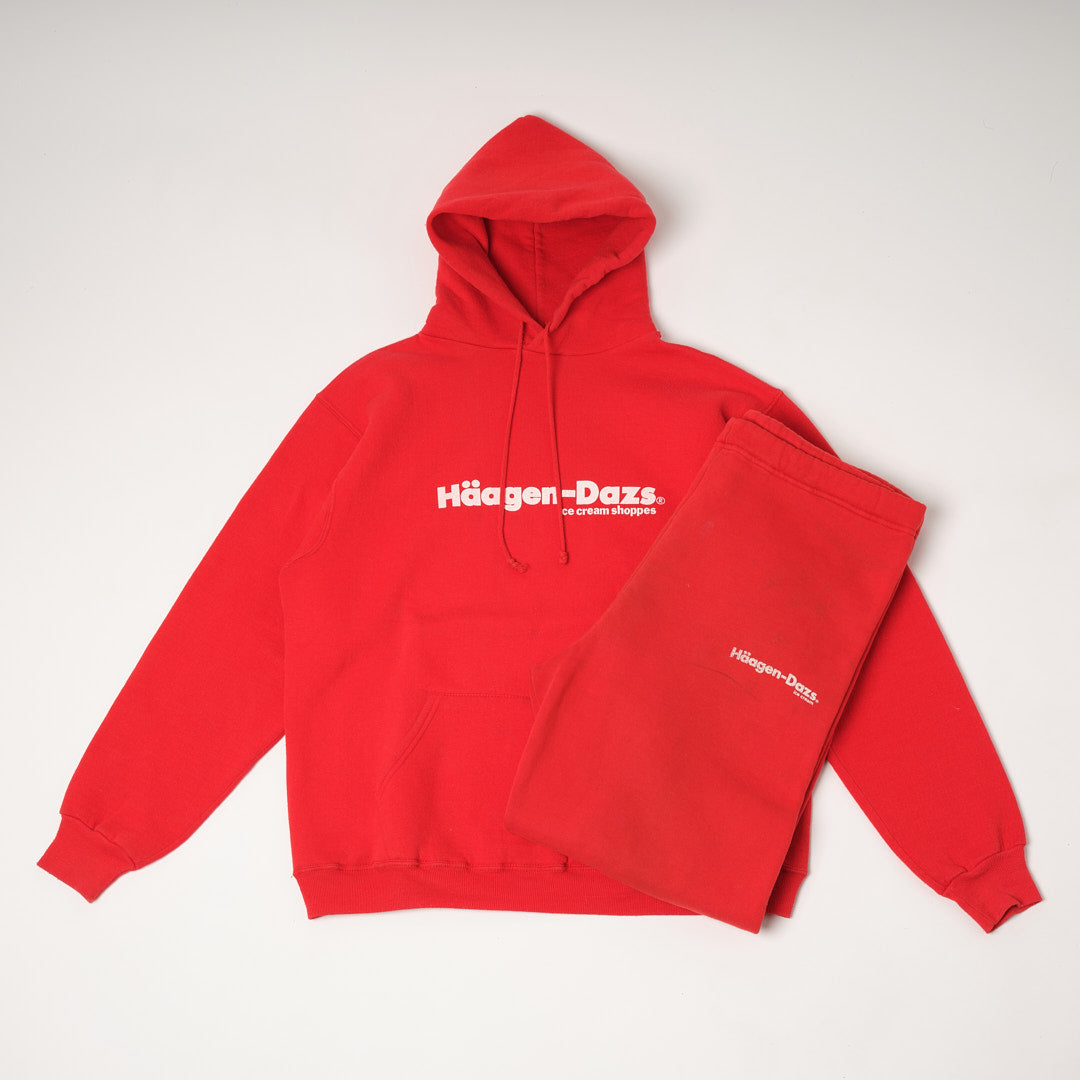 80s Häagen-Dazs hoodie ＆ sweatpants