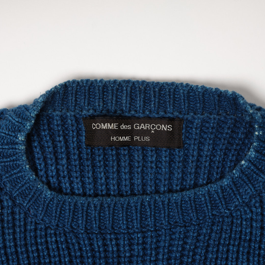 80s COMME des GARCONS HOMME PLUS indigo knit