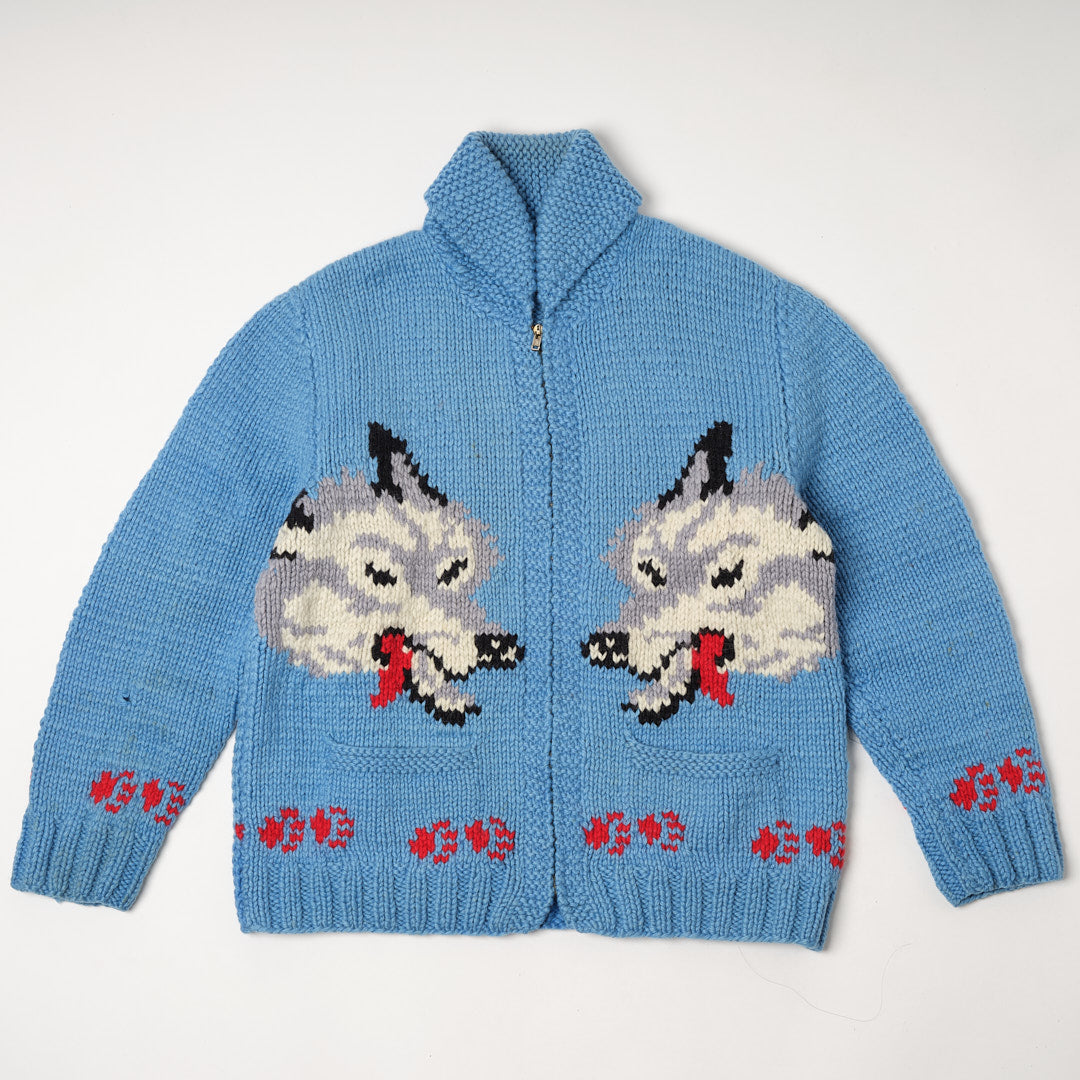 60s cowichan jacket "Wolf"