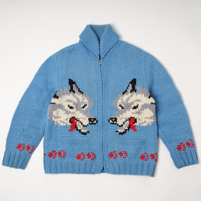 60s cowichan jacket "Wolf"
