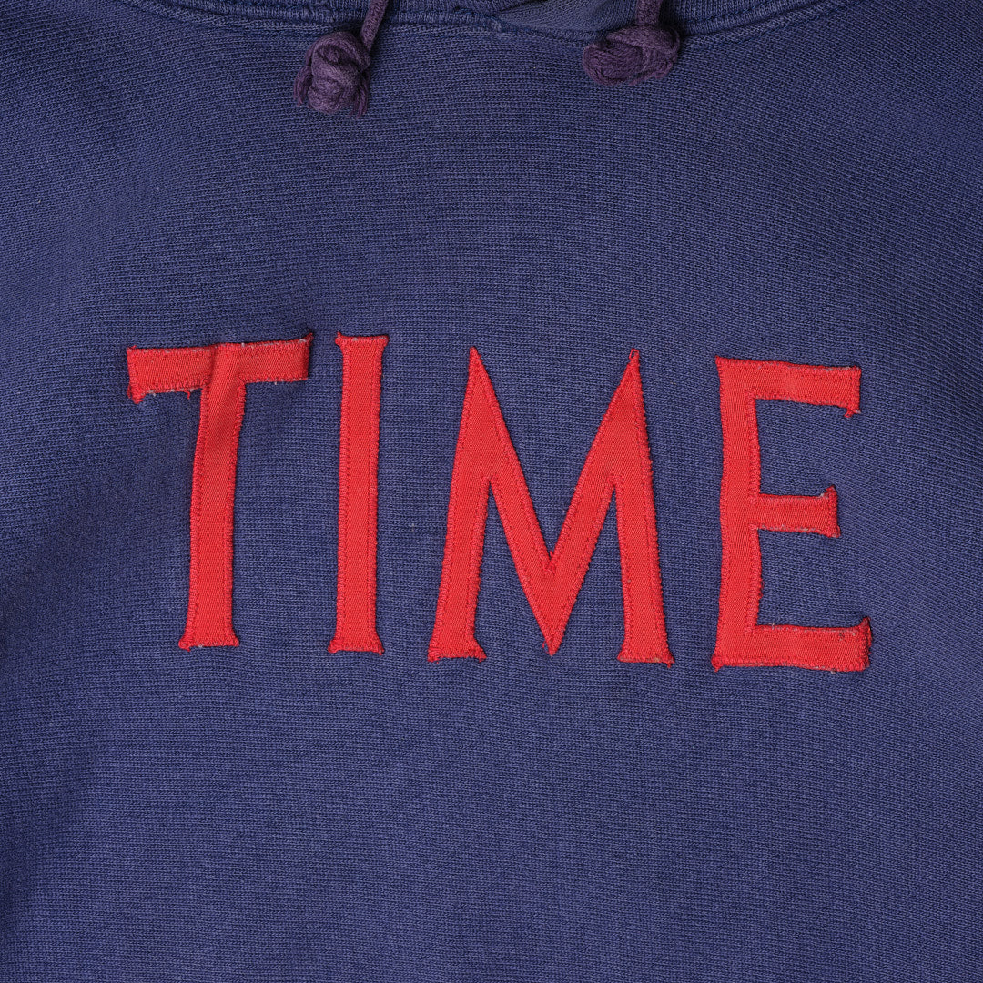 80-90s Champion Reverse Weave "TIME" hoodie