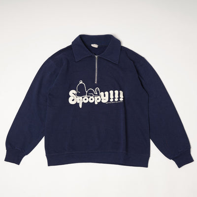 70s Snoopy half zip sweat