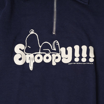 70s Snoopy half zip sweat