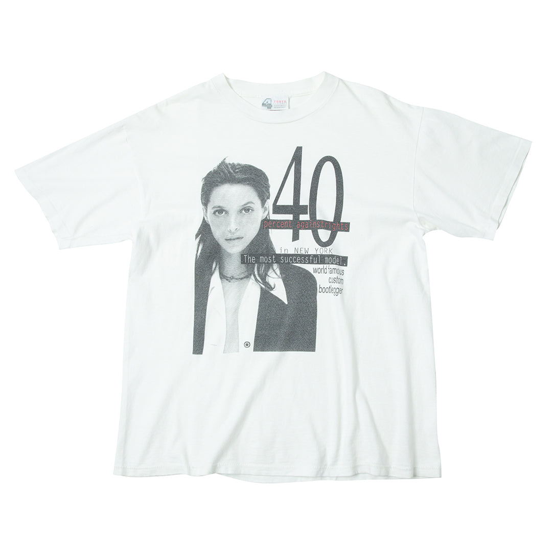 90s 40% AGAINST RIGHTS "The most successful model"  t shirt