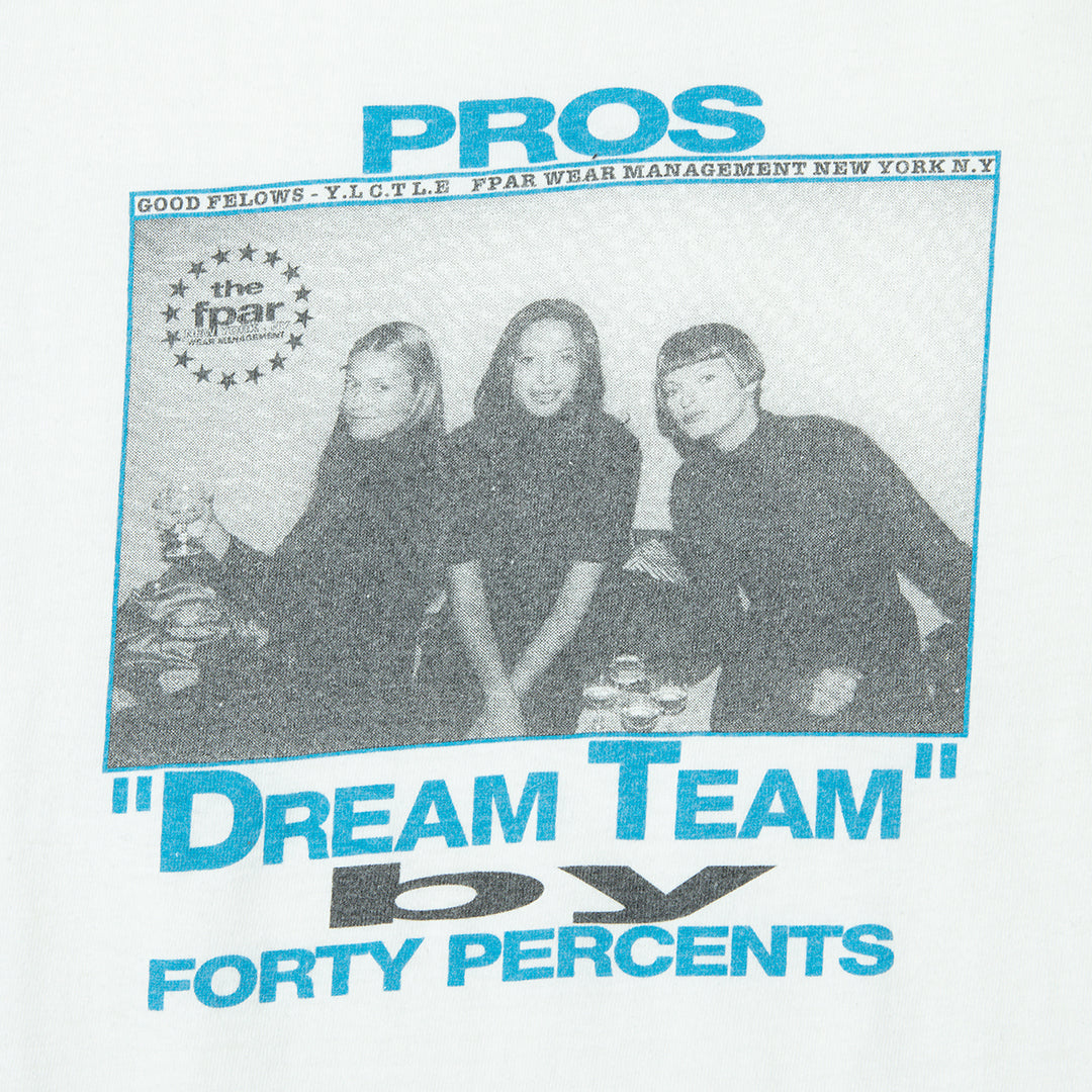 90s 40% AGAINST RIGHTS "DREAM TEAM by FORTY PERCENTS"  t shirt